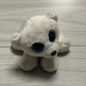 TY Ari Polar Bear Plush Stuffed Animal Velvety Soft Big Eyes White Small